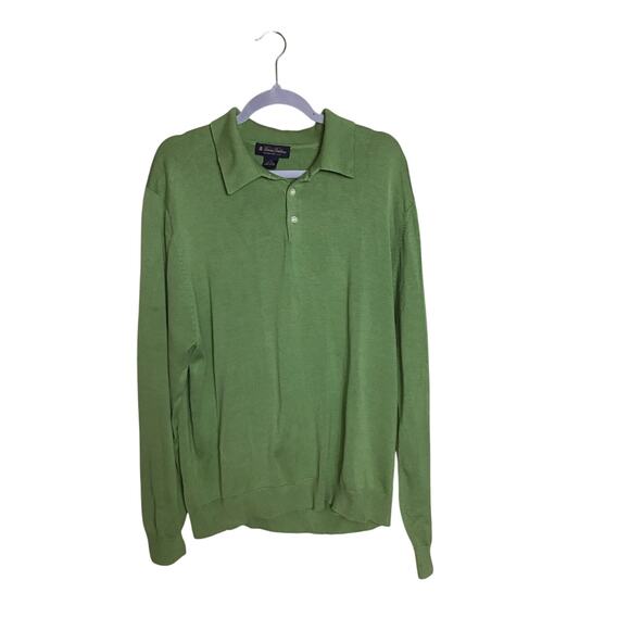 Brooks Brothers Mens Knit Polo  Long/Sl Collared Casual Pullover Sweater Sz. XXL - Picture 1 of 11